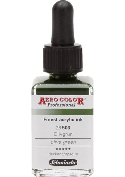 Aero Color Airbrush Akrilik Mürekkep 28ML 503 Olive Green