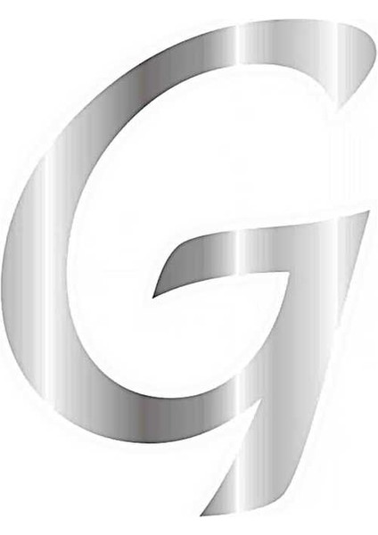 Pleksi Çubuksuz Alfabe 6 cm / Gümüş - Ğ