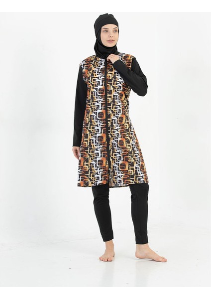 Fermuarlı Renk Seçenekli Tam Kapalı Hızlı Kuruma Özellikli Tesettür Mayo modelleri