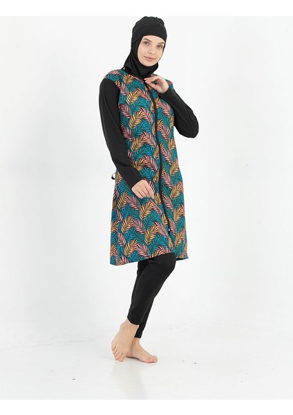 Fermuarlı Renk Seçenekli Tam Kapalı Hızlı Kuruma Özellikli Tesettür Mayo modelleri