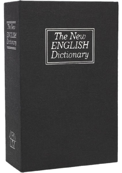 24cm XL Büyük Boy Kitap Şeklinde Gizli Kasa Şifreli Kilitli Sözlük Para Mücevher Kasası