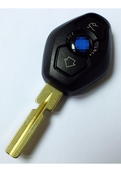 Bmw 3 5 7 Serisi 3 Tuşlu Anahtar Kumanda Kabı HU58 Uçlu Logolu