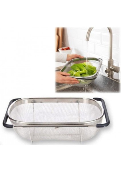 Lavabo Süzgeci Ayarlanabilir 55 cm x 24 cm