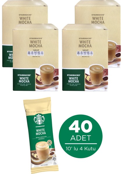 White Mocha Premium Kahve Karışımı 24 gr x 40 Paket