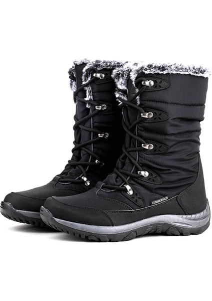 Lead Nwp Bağcıklı Kadın Kar Bot Ayakkabı Siyah modelleri
