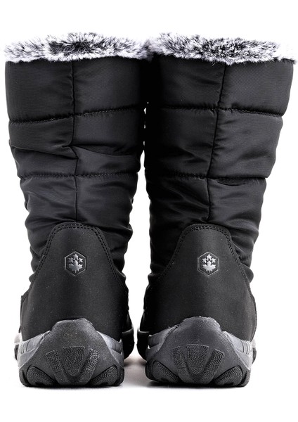 Lead Nwp Bağcıklı Kadın Kar Bot Ayakkabı Siyah fırsatları