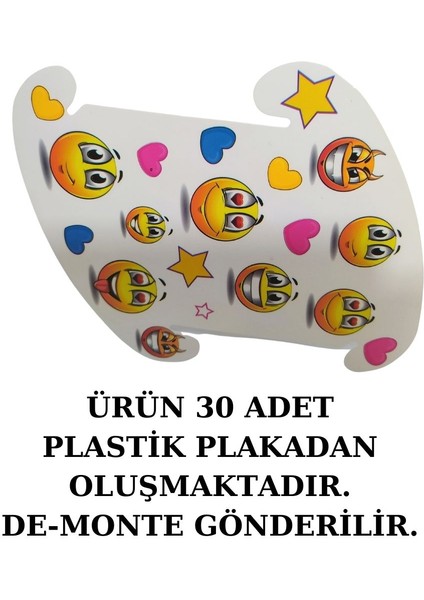 Gülenyüz Desenli Yapboz Puzzle Plastik Avize (30 Adet De-Monte Plaka)