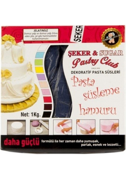 Lacivert Şeker Hamuru 1kg