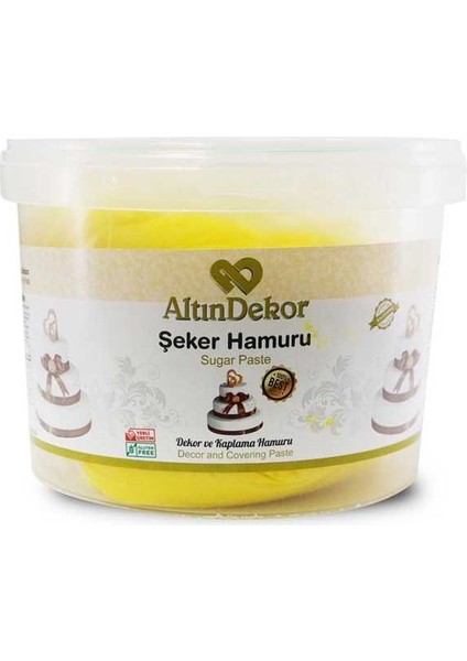 Şeker Hamuru Sarı 3 kg