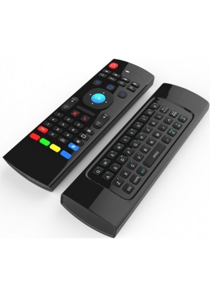 Kablosuz Klavye Mouse Smart Tv Box Pc Şarjlı Akıllı Kumanda Klavyeli Akıllı Tv Kumandası