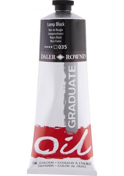 Graduate Yağlı Boya 200ML 035 Lamp Black