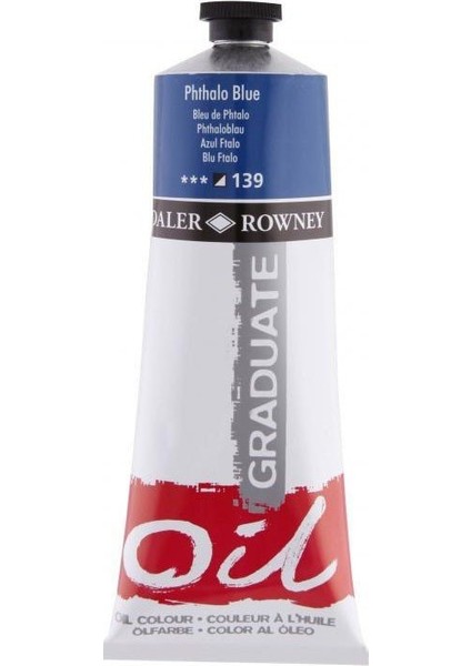 Graduate Yağlı Boya 200ML 139 Phthalo Blue