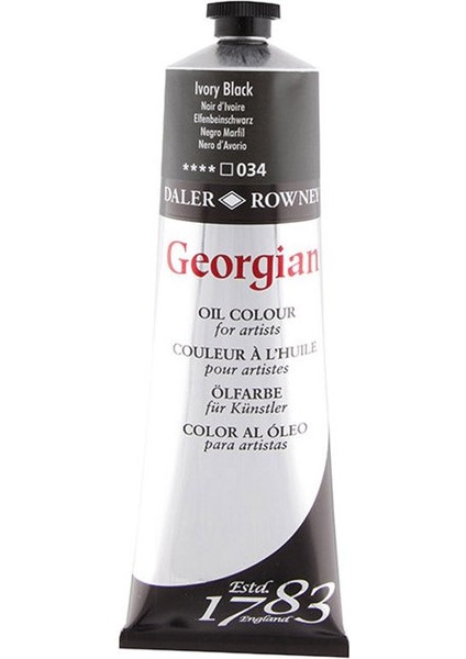 Georgian Yağlı Boya 225ML 034 Ivory Black
