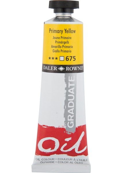 Graduate Yağlı Boya 38ML 675 Primary Yellow