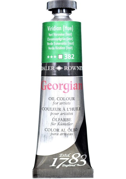 Georgian Yağlı Boya 38ML 382 Viridian Hue