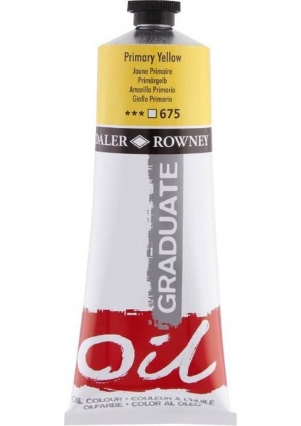 Graduate Yağlı Boya 200ML 675 Primary Yellow