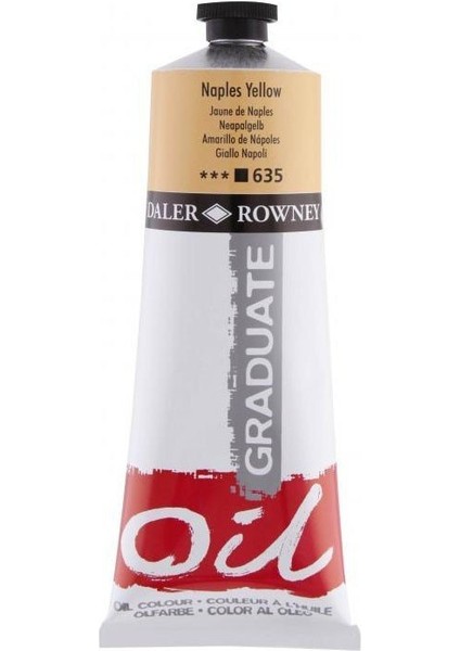 Graduate Yağlı Boya 200ML 635 Naplse Yellow
