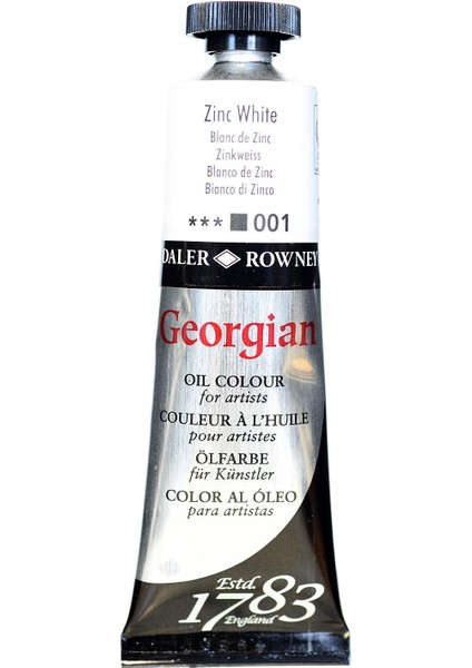 Georgian Yağlı Boya 38ML 001 Zinc White