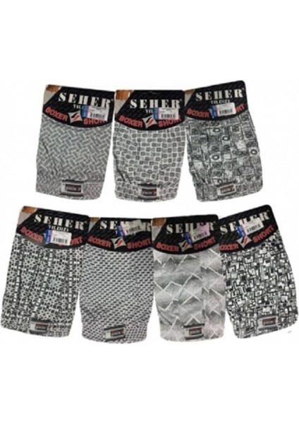 Erkek Desenli Boxer 007 - 6 Adet