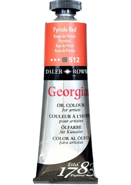 Georgian Yağlı Boya 38ML 512 Pyrrole Red