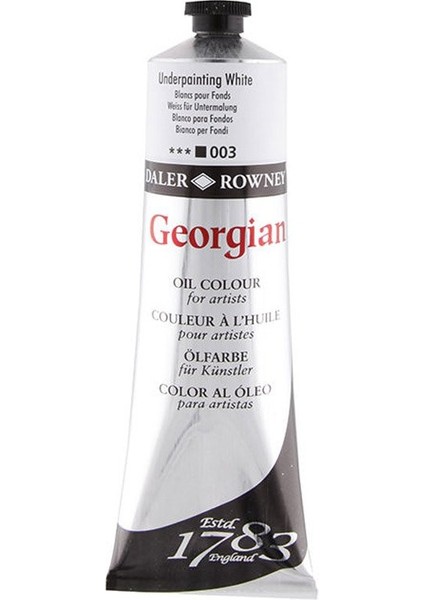Georgian Yağlı Boya 225ML 003 Underpainting White