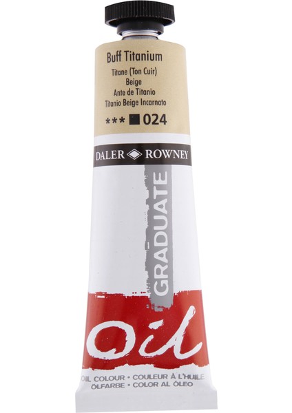 Graduate Yağlı Boya 38ML 024 Buff Titanium
