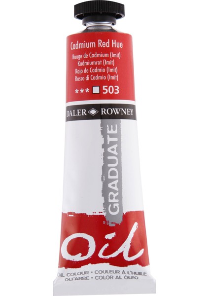 Graduate Yağlı Boya 38ML 503 Cadmium Red Hue