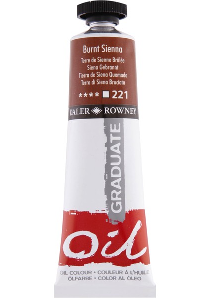 Graduate Yağlı Boya 38ML 221 Burnt Sienna