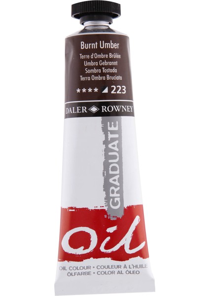 Graduate Yağlı Boya 38ML 223 Burnt Umber