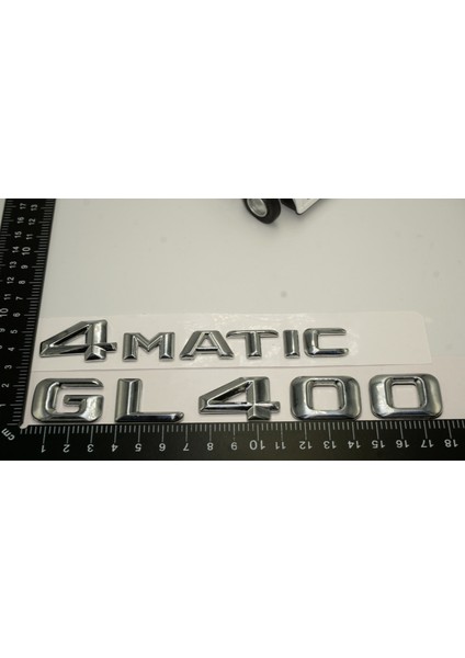 Benz Gl 400 4matic Bagaj Krom Metal 3m 3D Yazı Logo modelleri