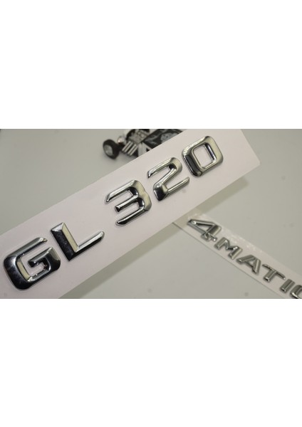 Benz Gl 320 4matic Bagaj Krom Metal 3m 3D Yazı Logo