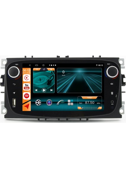 Ford C-Max Android 10 Carplay Navigasyon Multimedya Ekran FI-9911
