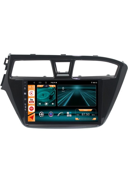 Hyundai I20 Ndroid 10 Carplay Navigasyon Multimedya Ekran FI-9939