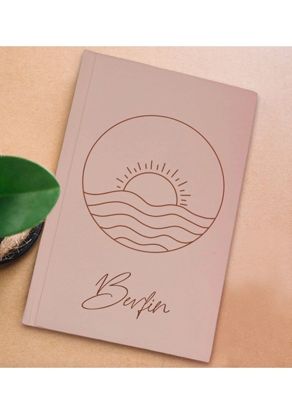 Kişiye Özel Isimli Pembe Sert Kapaklı Defter Ve Middle Kupa Seti, Arkadaşa Hediye, Yeni Iş Hediyesi, Doğum Günü Hediyesi-7