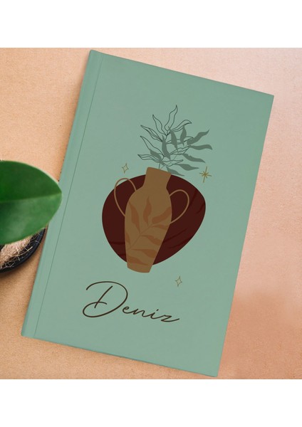 Kişiye Özel Isimli Yeşil Sert Kapaklı Defter Ve Middle Kupa Seti, Arkadaşa Hediye, Yeni Iş Hediyesi, Doğum Günü Hediyesi-10 modelleri