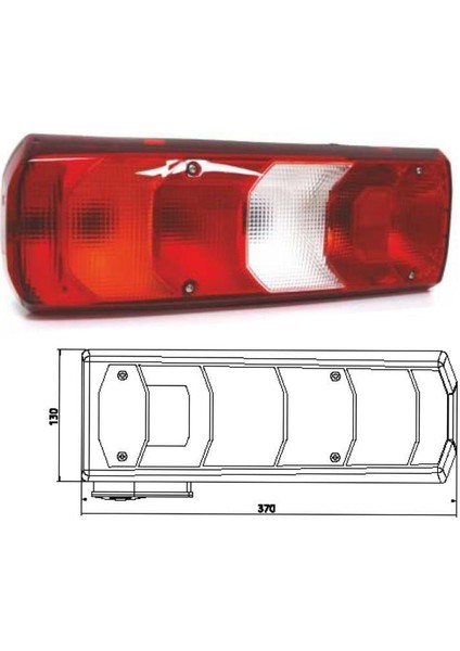 Kamyon Dorse Stop Lambası Soketli Sağ 202001-SKTRH modelleri