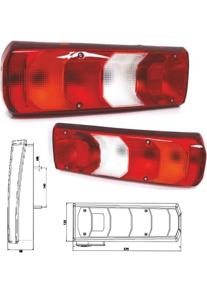 Kamyon Dorse Stop Lambası Soketli Sağ 202001-SKTRH fırsatları