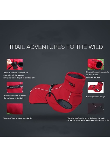 Kalınlaştırılmış Köpek Kıyafeti Red-Xl (Yurt Dışından) modelleri