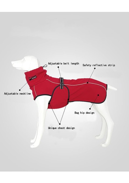 Kalınlaştırılmış Köpek Kıyafeti Red-Xl (Yurt Dışından) fırsatları