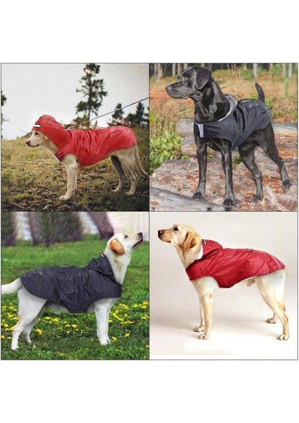 Köpek Su Geçirmez Ceket Black-Xl (Yurt Dışından)