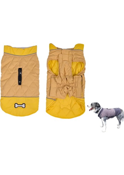 Çift Taraflı Pet Yellow-Xl Pamuklu Ceket (Yurt Dışından)