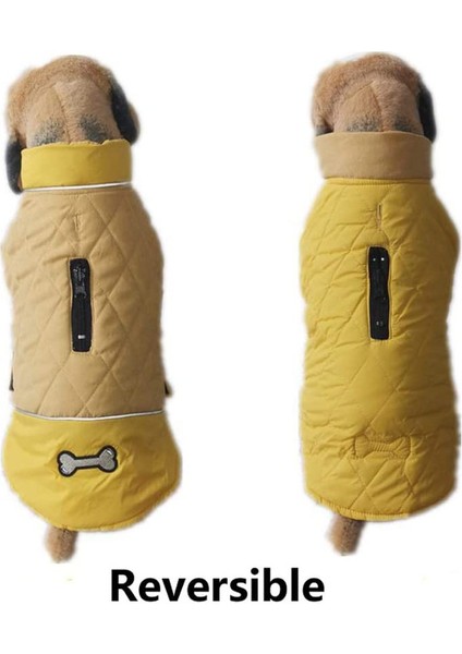 Çift Taraflı Pet Yellow-S Pamuklu Ceket (Yurt Dışından) indirimleri