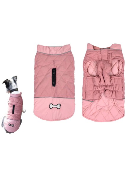 Çift Taraflı Pet Pink-L Pamuklu Ceket (Yurt Dışından)