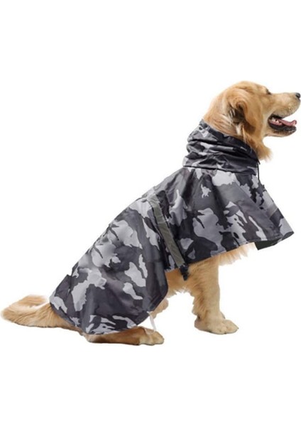 Pet Kamuflaj Yağmurluk Grey-M (Yurt Dışından)