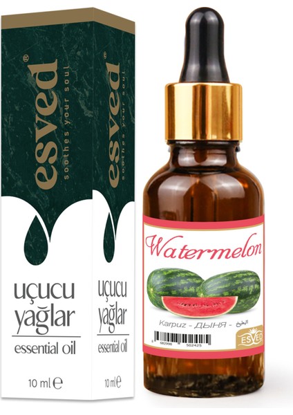 Karpuz Kokusu Saf Esansiyel Uçucu Yağ Buhurdanlık Yağı Difüzör Esansı Aromaterapi Ortam Koku 10ML