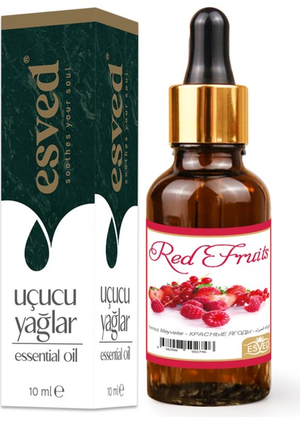 Kırmızı Meyveler Kokusu Saf Esansiyel Uçucu Yağ Buhurdanlık Yağı Difüzör Esansı Aromaterapi Ortam Koku 10ML