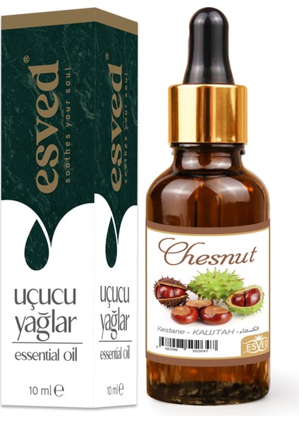 Kestane Kokusu Saf Esansiyel Uçucu Yağ Buhurdanlık Yağı Difüzör Esansı Aromaterapi Ortam Koku 10ML