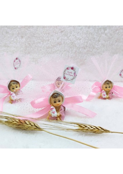30 Adet Aydede Bebek Biblo Bebek Şekeri Pembe