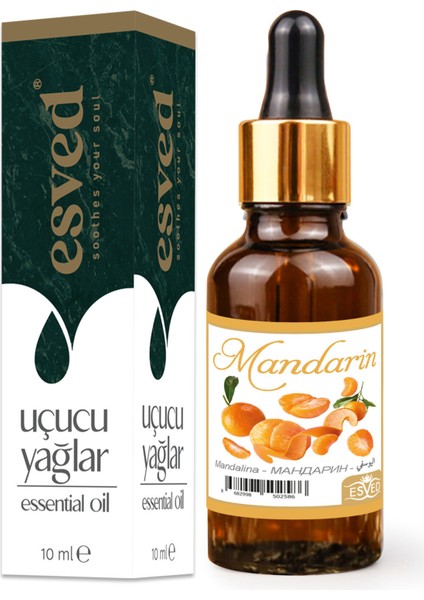 Mandalina Kokusu Saf Esansiyel Uçucu Yağ Buhurdanlık Yağı Difüzör Esansı Aromaterapi Ortam Koku 10ML