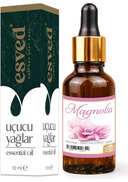 Manolya Kokusu Saf Esansiyel Uçucu Yağ Buhurdanlık Yağı Difüzör Esansı Aromaterapi Ortam Koku 10ML